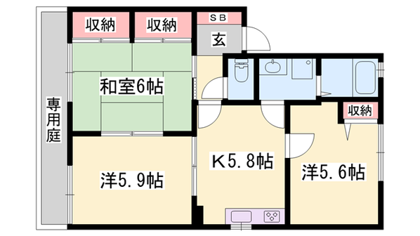 フォーレス塩屋の物件間取画像